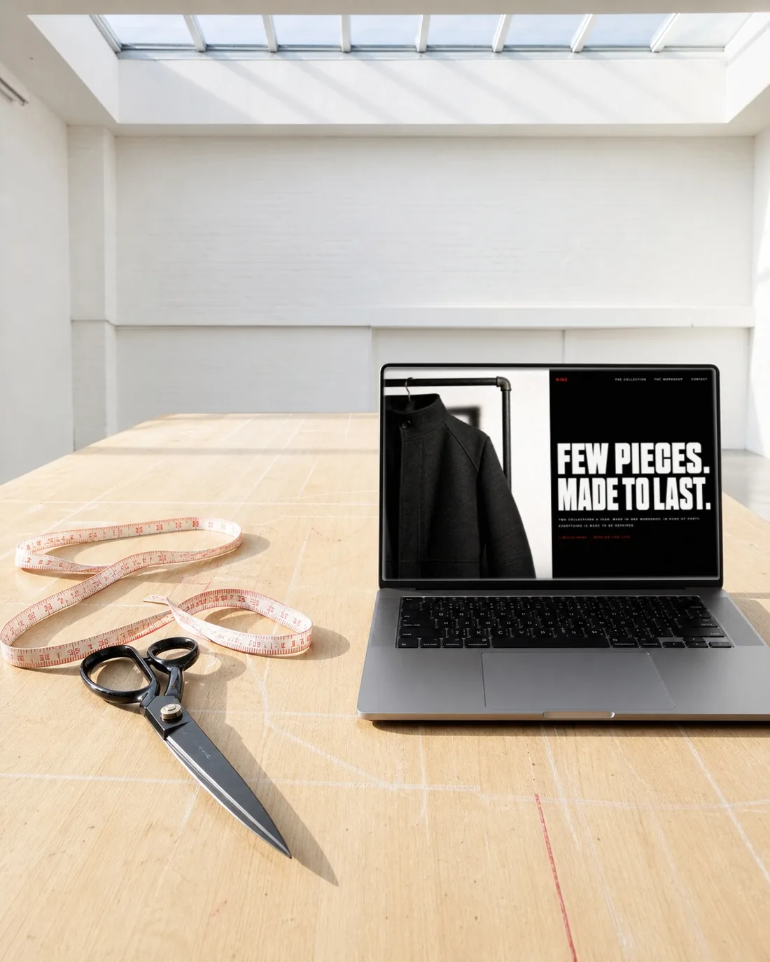 A website shown on a screen, in the place it was made for